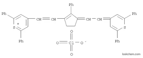 Molecular Structure of 80994-80-5 (Thiopyrylium,4-[2-[3-[(2,6-diphenyl-4Hthiopyran- 4-ylidene)ethylidene]-2-phenyl-1- cyclopenten-1-yl]ethenyl]-2,6-diphenyl-,perchlorate)